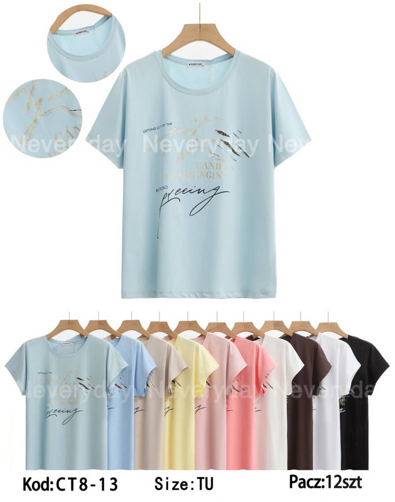 Bluzki damskie  Roz Standard, Mix Kolor Paczka 12 szt